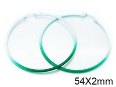 HY Stainless Steel 316L Snap Post Hoop Earrings-HY08E0083JV