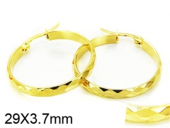 HY Stainless Steel 316L Snap Post Hoop Earrings-HY58E0832I5