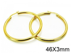 HY Stainless Steel 316L Snap Post Hoop Earrings-HY58E0728JS