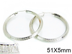 HY Stainless Steel 316L Hollow Hoop Earrings-HY58E1037MW