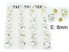 HY Stainless Steel 316L Small Crystal Stud-HY21E0073HOF