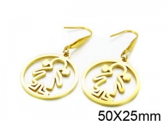 HY Stainless Steel 316L Drops Earrings-HY91E0503HBB