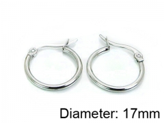 HY Stainless Steel 316L Snap Post Hoop Earrings-HY64E0284JW