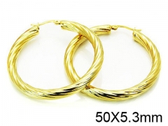 HY Stainless Steel 316L Hollow Hoop Earrings-HY58E0649NA