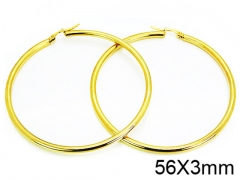 HY Stainless Steel 316L Snap Post Hoop Earrings-HY58E1048JW