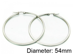 HY Stainless Steel 316L Snap Post Hoop Earrings-HY58E0643IW