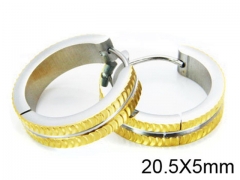 HY Stainless Steel 316L Huggie Hoop Earrings-HY05E1348HHZ