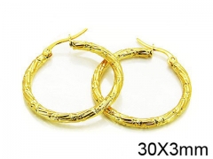 HY Stainless Steel 316L Hollow Hoop Earrings-HY58E0788JF