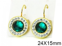 HY Stainless Steel 316L Drops Earrings-HY67E0147MG