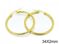 HY Stainless Steel 316L Snap Post Hoop Earrings-HY58E1197I5