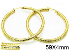 HY Stainless Steel 316L Hollow Hoop Earrings-HY58E0516NS