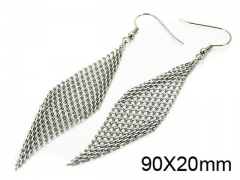 HY Stainless Steel 316L Drops Earrings-HY64E0040HKV