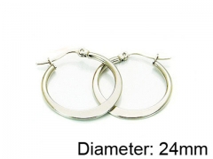 HY Stainless Steel 316L Snap Post Hoop Earrings-HY58E0648IA