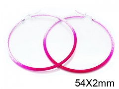 HY Stainless Steel 316L Snap Post Hoop Earrings-HY08E0080JW