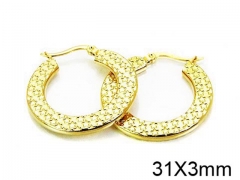 HY Stainless Steel 316L Hollow Hoop Earrings-HY58E0976JZ