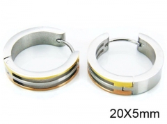 HY Stainless Steel 316L Huggie Hoop Earrings-HY05E1300HKZ