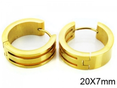 HY Stainless Steel 316L Huggie Hoop Earrings-HY05E1304HJZ