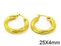 HY Stainless Steel 316L Hollow Hoop Earrings-HY21E0020HHE