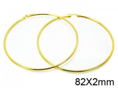 HY Stainless Steel 316L Snap Post Hoop Earrings-HY58E0605KD