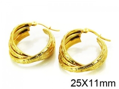 HY Stainless Steel 316L Snap Post Hoop Earrings-HY58E0702MC