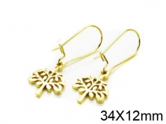 HY Stainless Steel 316L Drops Earrings-HY91E0544NY