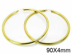 HY Stainless Steel 316L Snap Post Hoop Earrings-HY58E0607HGG