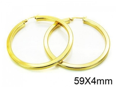 HY Stainless Steel 316L Hollow Hoop Earrings-HY58E0616NS