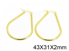 HY Stainless Steel 316L Snap Post Hoop Earrings-HY58E1056ILF