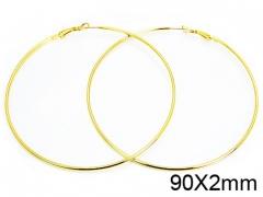 HY Stainless Steel 316L Snap Post Hoop Earrings-HY58E1041KY