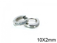 HY Stainless Steel 316L Huggie Hoop Earrings-HY05E1528HFF