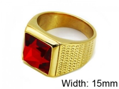 HY Stainless Steel 316L Men Gemstone Rings-HY15R0900HJZ