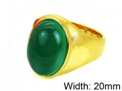 HY Stainless Steel 316L Men Gemstone Rings-HY17R0129HJW