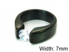 HY Stainless Steel 316L Lady Big-Crystal Rings-HY05R0170HJS