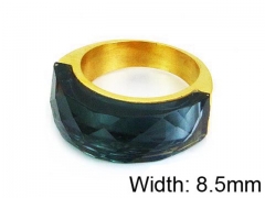 HY Stainless Steel 316L Lady Gemstone Rings-HY17R0197HNW