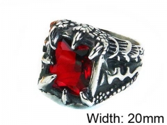 HY Stainless Steel 316L Men Gemstone Rings-HY17R0101HIE