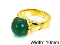 HY Stainless Steel 316L Lady Gemstone Rings-HY17R0204HJV