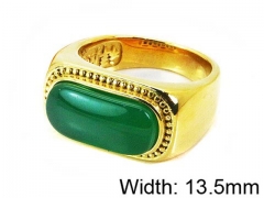 HY Stainless Steel 316L Lady Gemstone Rings-HY17R0217HLE