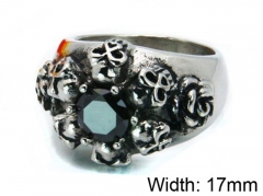 HY Stainless Steel 316L Men Gemstone Rings-HY22R0029HJG