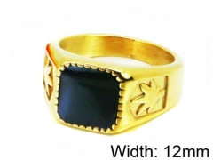 HY Stainless Steel 316L Men Gemstone Rings-HY45R0273PD