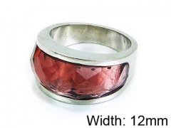 HY Stainless Steel 316L Lady Gemstone Rings-HY17R0190HNY