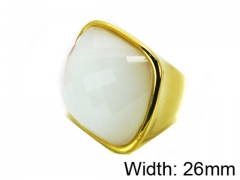 HY Stainless Steel 316L Lady Gemstone Rings-HY15R1122IZZ