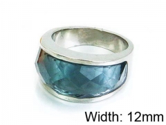 HY Stainless Steel 316L Lady Gemstone Rings-HY17R0192HNT