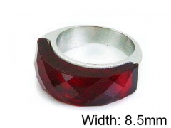 HY Stainless Steel 316L Lady Gemstone Rings-HY17R0186HMD