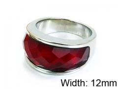 HY Stainless Steel 316L Lady Gemstone Rings-HY17R0191HNY