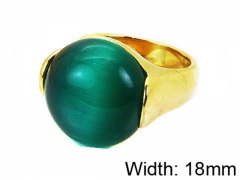 HY Stainless Steel 316L Lady Gemstone Rings-HY17R0214HKS