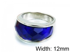 HY Stainless Steel 316L Lady Gemstone Rings-HY17R0194HNR