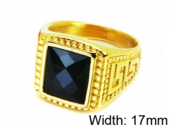 HY Stainless Steel 316L Men Gemstone Rings-HY15R1365HJW