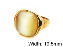 HY Stainless Steel 316L Lady Gemstone Rings-HY17R0066HLB