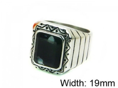 HY Stainless Steel 316L Men Gemstone Rings-HY22R1145HJC