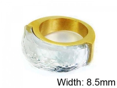 HY Stainless Steel 316L Lady Gemstone Rings-HY17R0195HNE